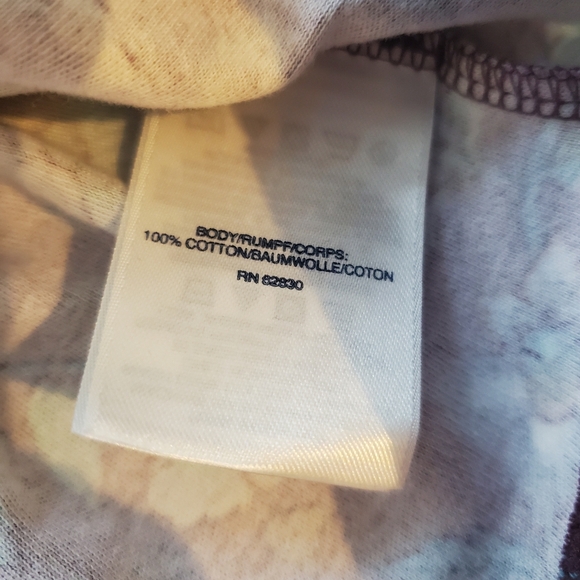 Lands End Cottage Core Floral turtle neck Long Sleeve Top Size XL - Picture 3 of 4